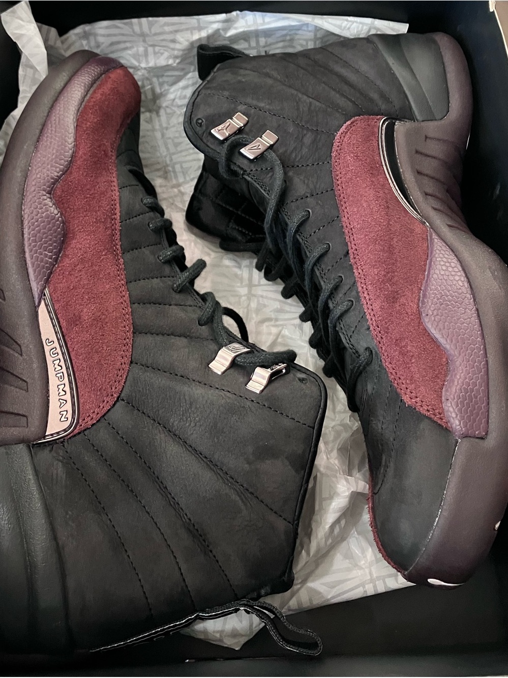 Air Jordan 12 Retro SP A Ma Maniére Black Size 12.5 - Picture 8 of 9